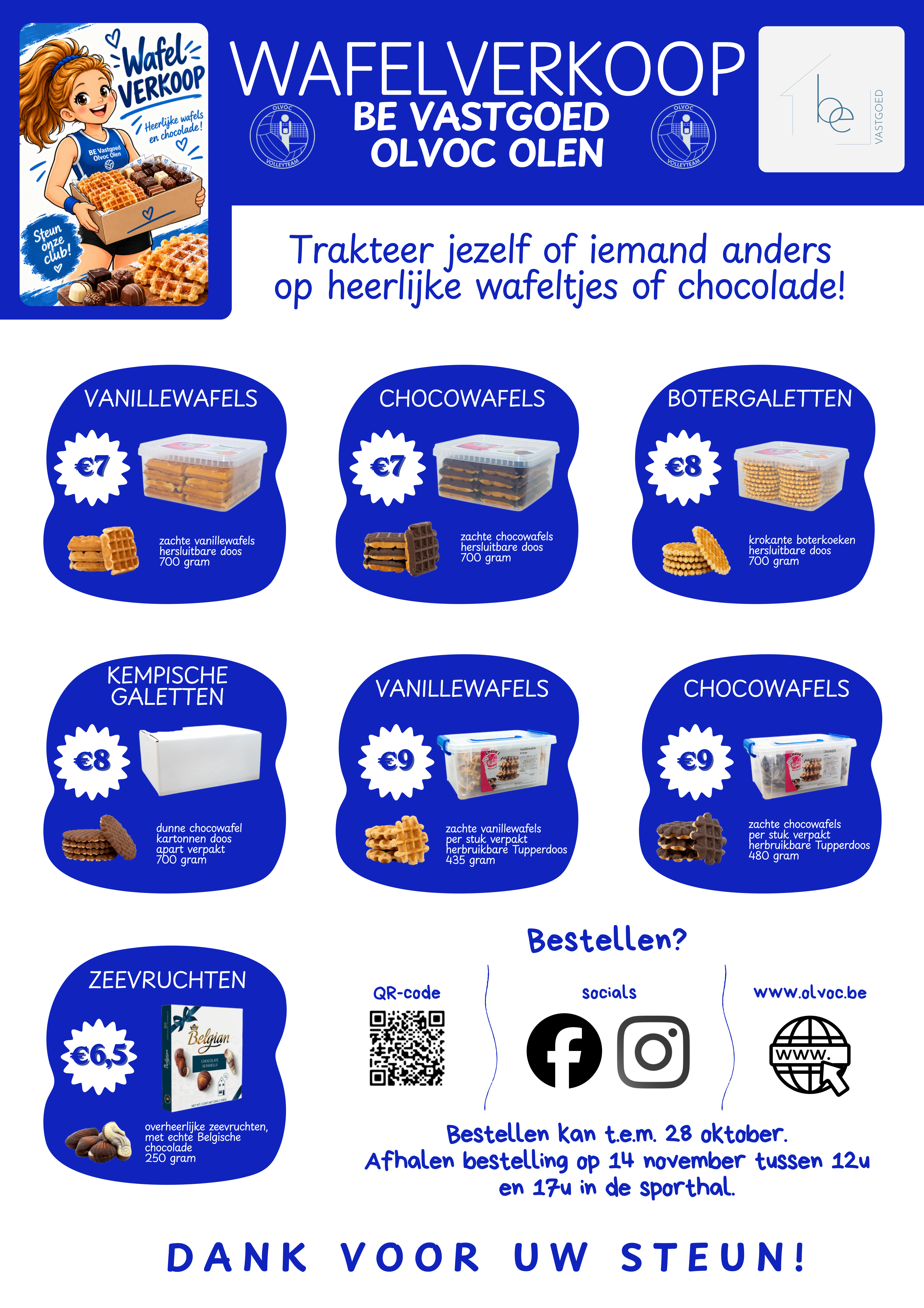 Affiche wafelverkoop